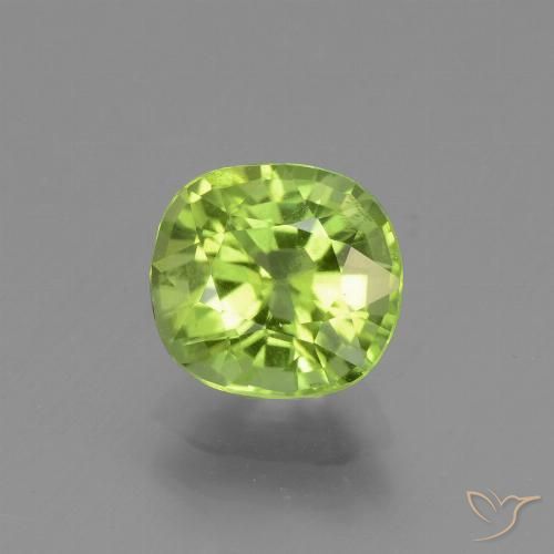 1.95ct Natural Verde amarelado Peridoto, Almofada, VS