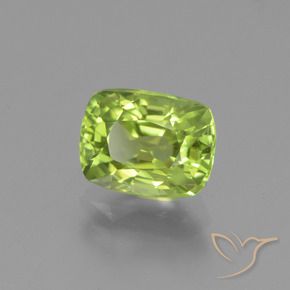 Peridoto Verde médio Natural 2.04ct, Almofada, VS