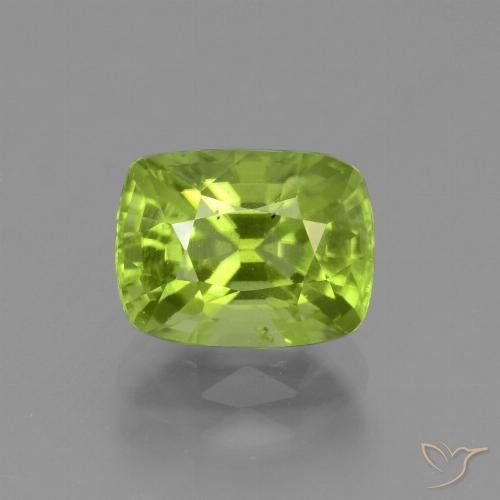 2.52ct Natural verde vivo Peridoto, Almofada, VS