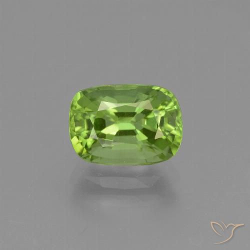 2.20ct Natural Verde médio Peridoto, Almofada, VS