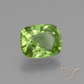 Peridoto Verde amarelado Natural 2.08ct, Almofada, VS