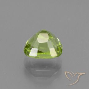 Peridoto verde vivo Natural 2.09ct, Almofada, VS