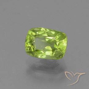 Peridoto Verde Vivo Claro Natural 1.96ct, Almofada, VS