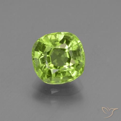2.06ct Natural Verde Médio-Claro Peridoto, Almofada, VS
