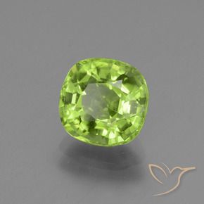 Peridoto Verde Médio-Claro Natural 2.06ct, Almofada, VS