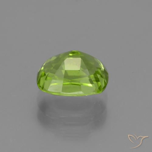 Peridoto verde vivo Natural 2.19ct, Almofada, VS