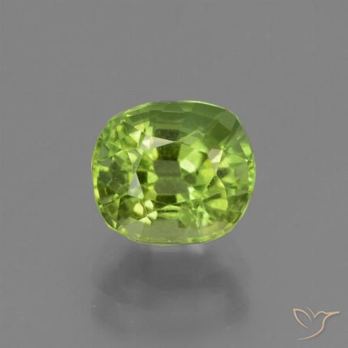 2.27ct Natural Verde médio Peridoto, Almofada, VS