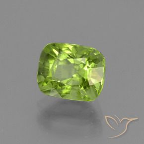 Peridoto Verde médio Natural 2.13ct, Almofada, VS-SI