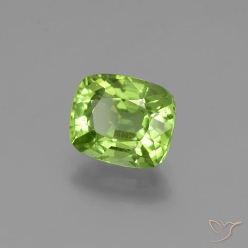 Peridoto Verde médio Natural 2.16ct, Almofada, VS