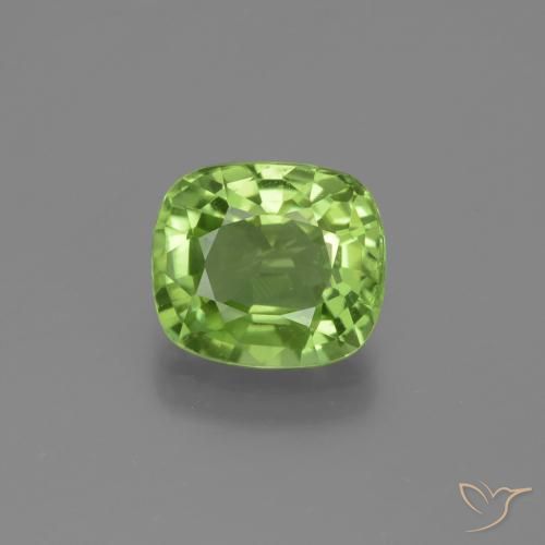 2.21ct Natural verde vivo Peridoto, Almofada, VS