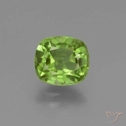 2.29ct Natural Verde médio Peridoto, Almofada, VS