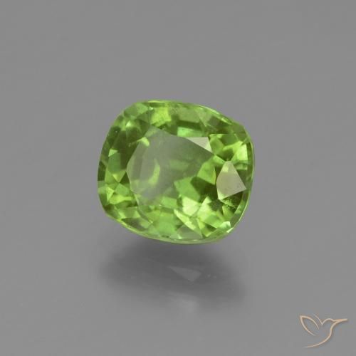 Peridoto Verde médio Natural 2.29ct, Almofada, VS