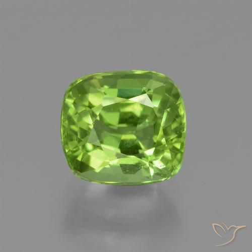 2.30ct Natural Verde médio Peridoto, Almofada, VS