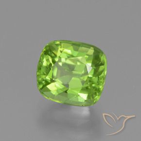 Peridoto Verde médio Natural 2.30ct, Almofada, VS