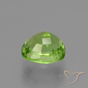 Peridoto verde vivo Natural 2.30ct, Almofada, VVS-VS