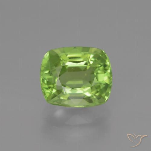 2.29ct Natural Verde médio Peridoto, Almofada, VS