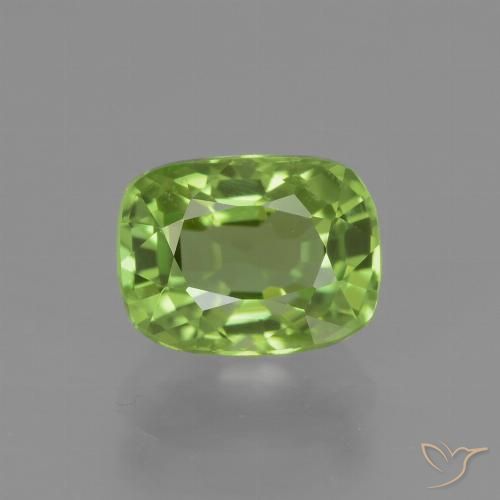 2.07ct Natural verde vivo Peridoto, Almofada, VS