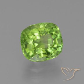 Peridoto Verde médio Natural 2.32ct, Almofada, VS