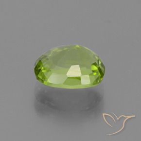 Peridoto verde natural 2,40ct, corte oval, VS
