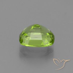 Peridoto verde vivo Natural 2.21ct, Almofada, VS