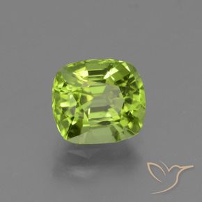 Peridoto Verde médio Natural 2.26ct, Almofada, VS