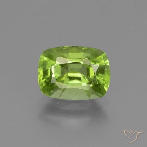 1.89ct Natural Verde médio Peridoto, Almofada, VS