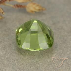 Peridoto Verde médio Natural 2.40ct, Almofada, VVS-VS