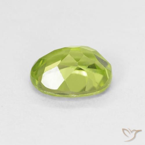 Peridoto Verde Vivo Claro Natural 1.30ct, oval, VS