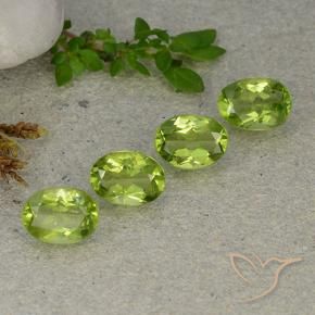 Pedras preciosas de Peridoto Verde médio natural de 5.16 ct, oval, VS