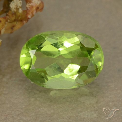 1.20ct Natural verde vivo Peridoto, oval, VS