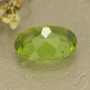 Peridoto Verde médio Natural 1.37ct, oval, VS