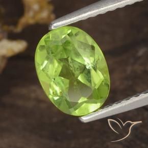 Peridoto Luz verde Natural 1.35ct, oval, VS