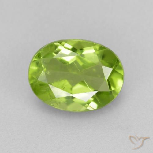 1.37ct Natural verde vivo Peridoto, oval, VS