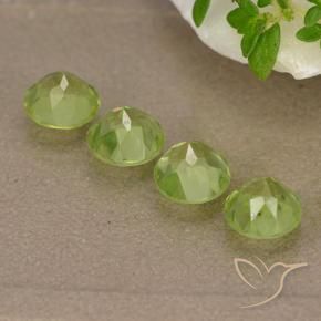 Pedras preciosas de Peridoto Verde médio natural de 2.14 ct, Redondo, VVS-VS