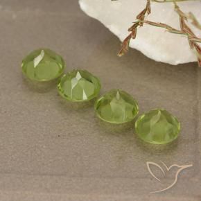 Pedras preciosas de Peridoto Verde médio natural de 2.01 ct, Redondo, VVS-VS
