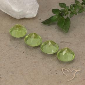 Pedras preciosas de Peridoto Verde Vivo Claro natural de 2.13 ct, Redondo, VVS-VS