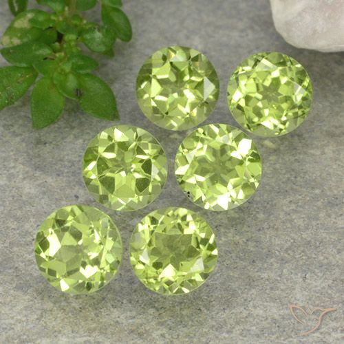 2.57ctw Natural Luz verde Peridoto, Redondo, VVS-VS