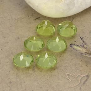 Pedras preciosas de Peridoto Verde Vivo Claro natural de 2.45 ct, Redondo, VVS-VS