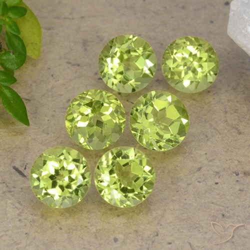 2.59ctw Natural Luz verde Peridoto, Redondo, VVS-VS