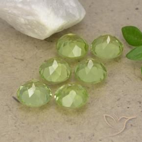 Pedras preciosas de Peridoto Verde Vivo Claro natural de 2.51 ct, Redondo, VVS-VS