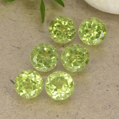 2.64ctw Natural Luz verde Peridoto, Redondo, VVS-VS
