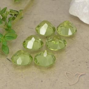 Pedras preciosas de Peridoto Verde Vivo Claro natural de 2.57 ct, Redondo, VVS-VS