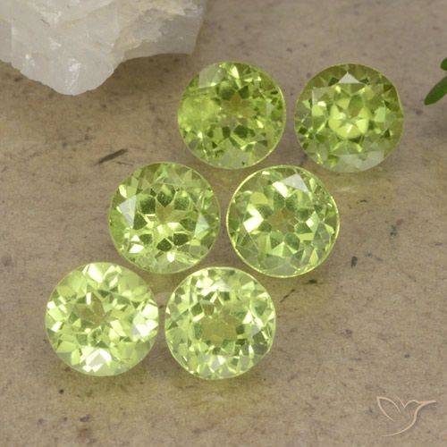 2.58ctw Natural Luz verde Peridoto, Redondo, VVS-VS