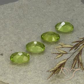 Pedras preciosas de Peridoto Verde médio natural de 5.57 ct, oval, VS