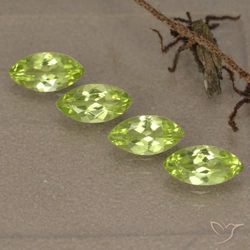1.51ctw Natural Verde Vivo Claro Peridoto, Marquesa, VVS-VS