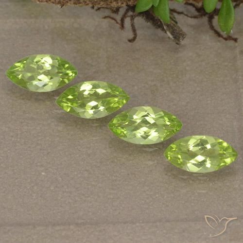 1.48ctw Natural Luz verde Peridoto, Marquesa, VVS-VS