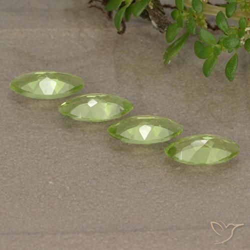 Pedras preciosas de Peridoto Verde Vivo Claro natural de 1.42 ct, Marquesa, VVS-VS