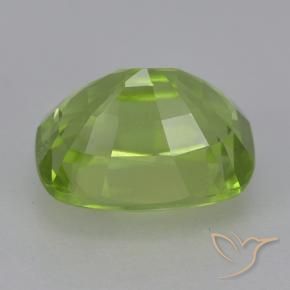 Peridoto verde vivo Natural 2.09ct, Almofada, VVS-VS
