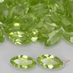 Peridoto verde vivo Natural 0.36ct, Marquesa, VVS-VS