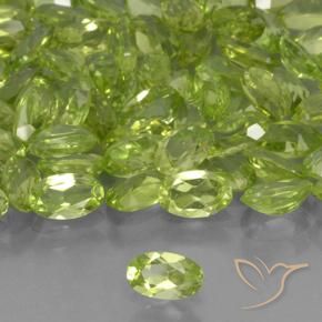 Peridoto Verde médio Natural 0.24ct, oval, VVS-VS